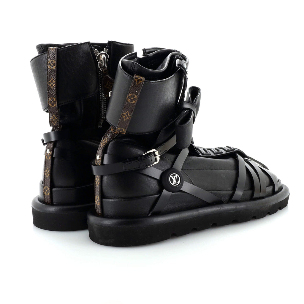 Women's Pillow Square Ankle Boots Limited Edition Fornasetti Lambskin