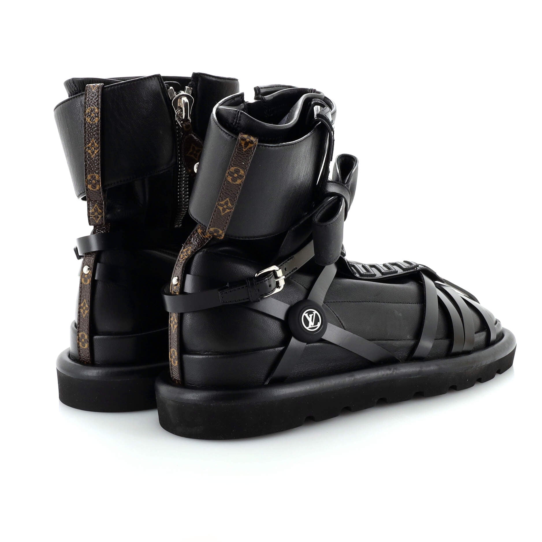 Women's Pillow Square Ankle Boots Limited Edition Fornasetti Lambskin