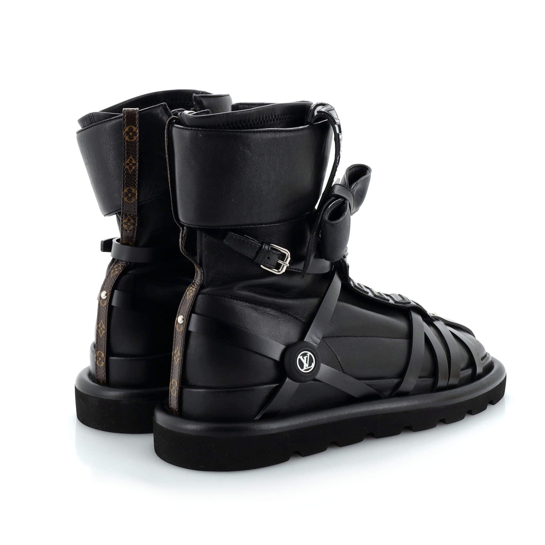 Women's Pillow Square Ankle Boots Limited Edition Fornasetti Lambskin