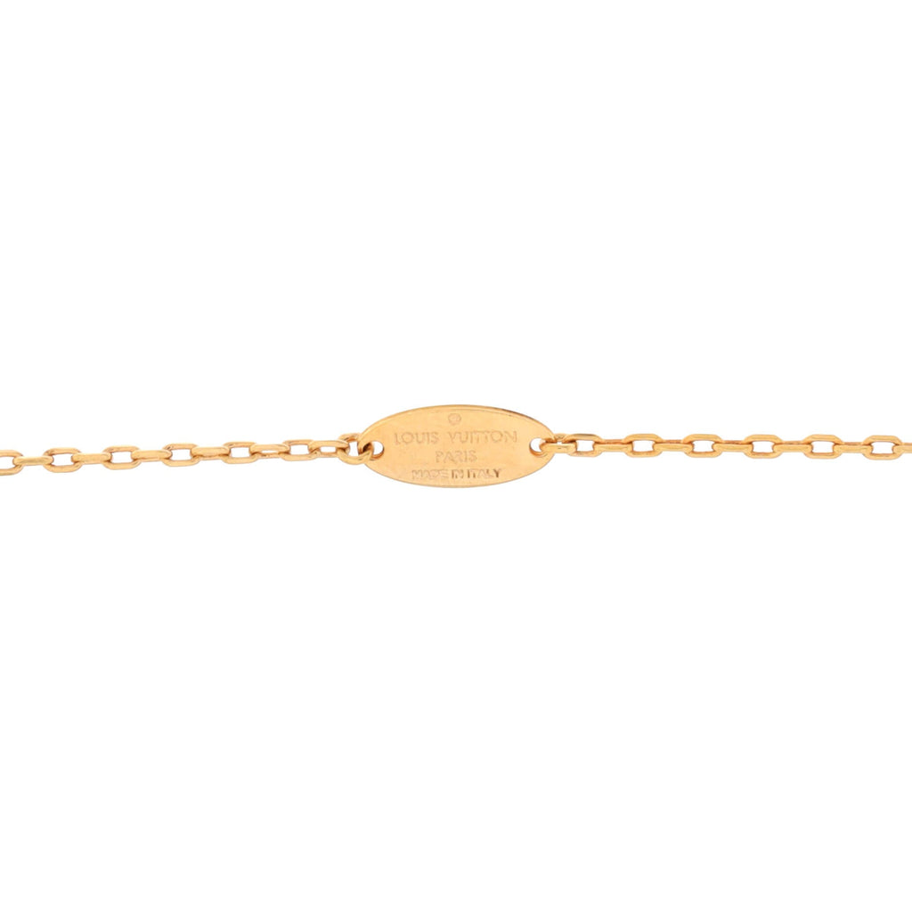 Essential V Necklace Metal with Crystals Large