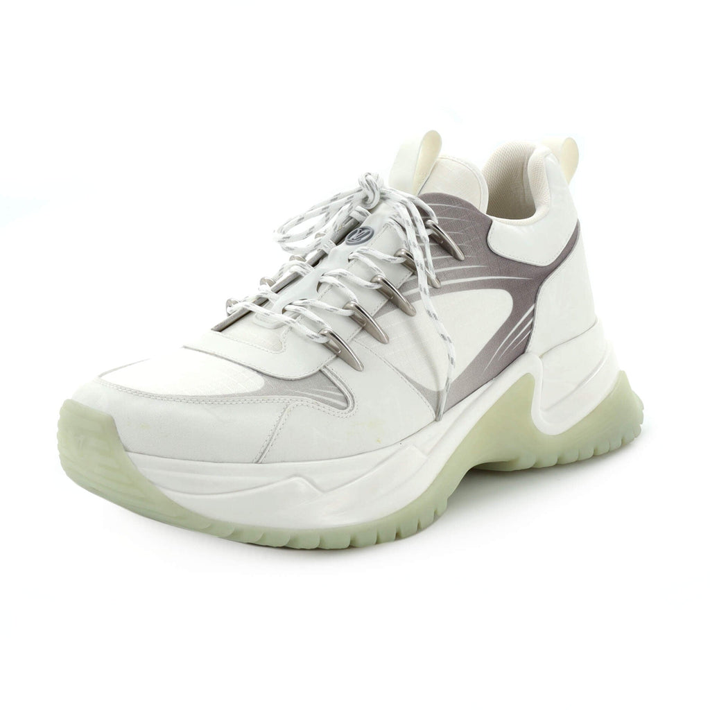 Men's Pulse Run Away Sneakers Monogram Iridescent Textile