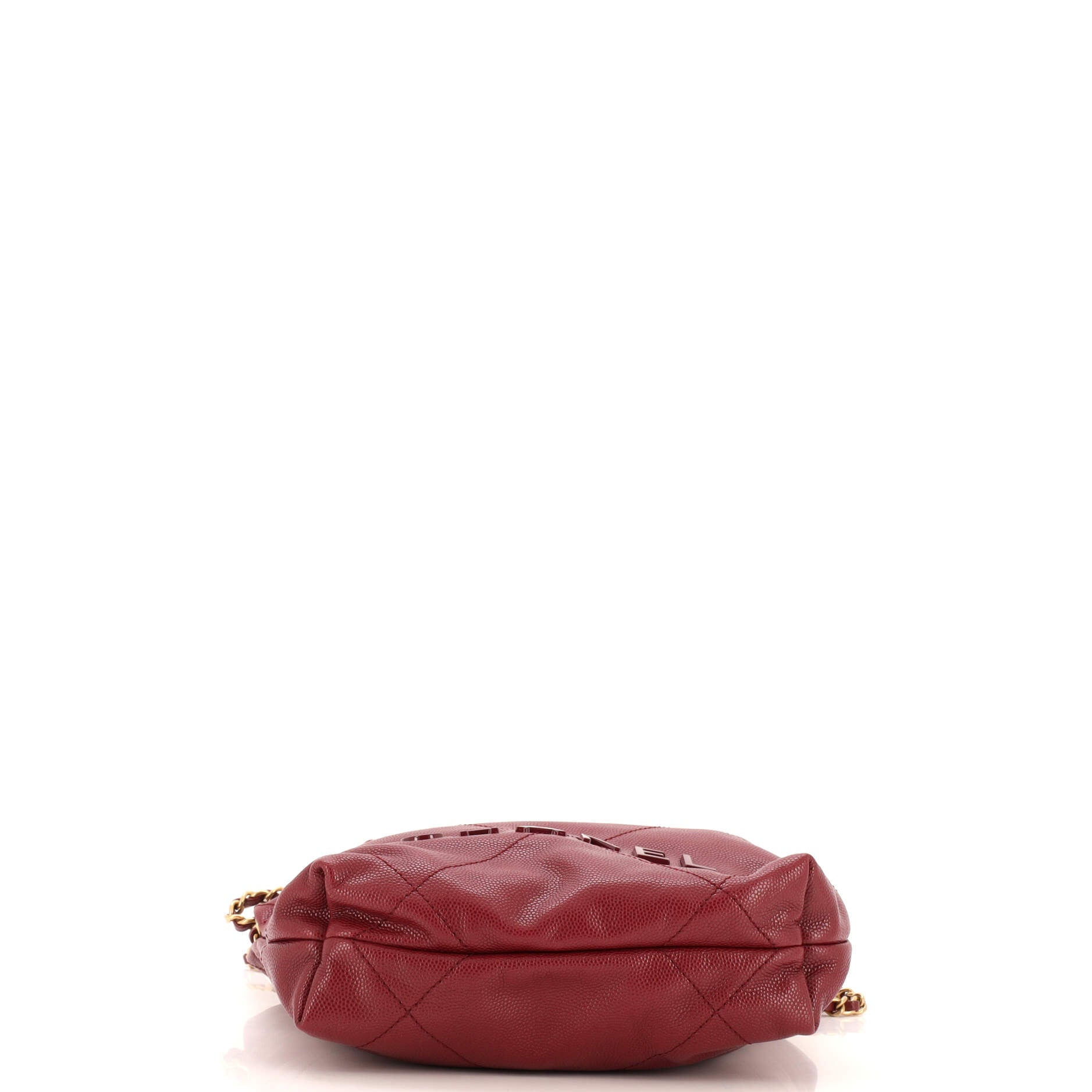 22 Chain Hobo Quilted Caviar Mini
