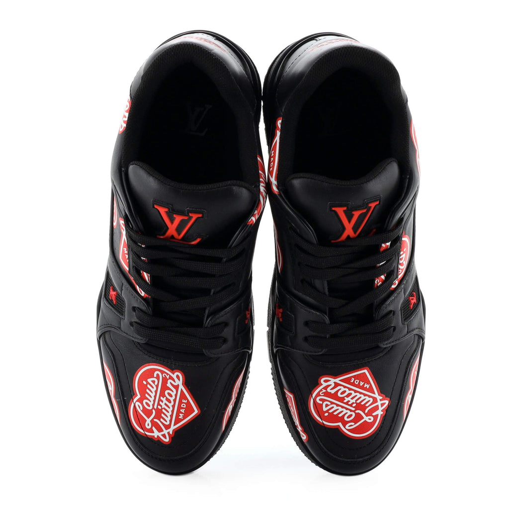Men's Nigo LV Trainer Sneakers Limited Edition Printed Leather