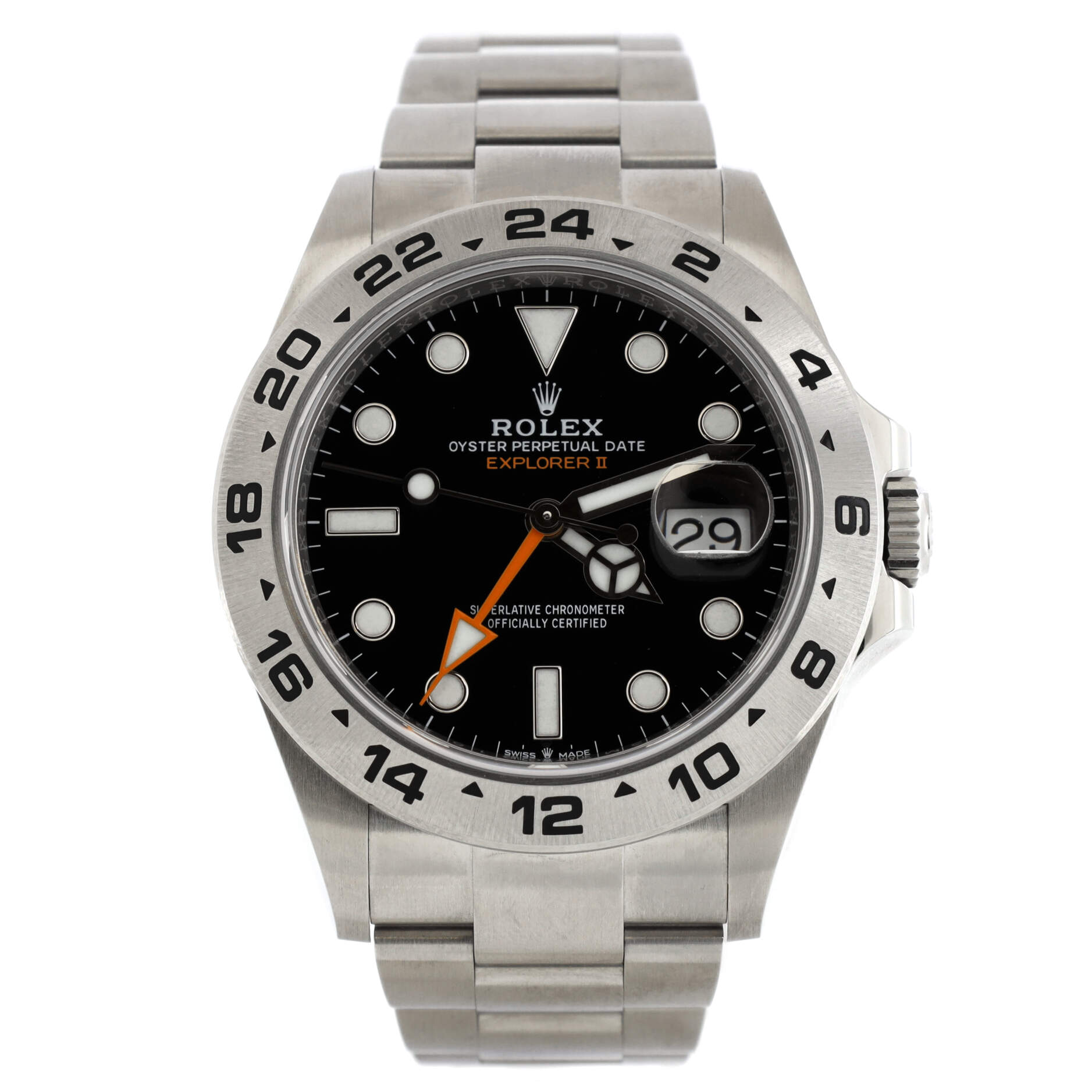 Oyster Perpetual Explorer II Automatic Watch Stainless Steel 42
