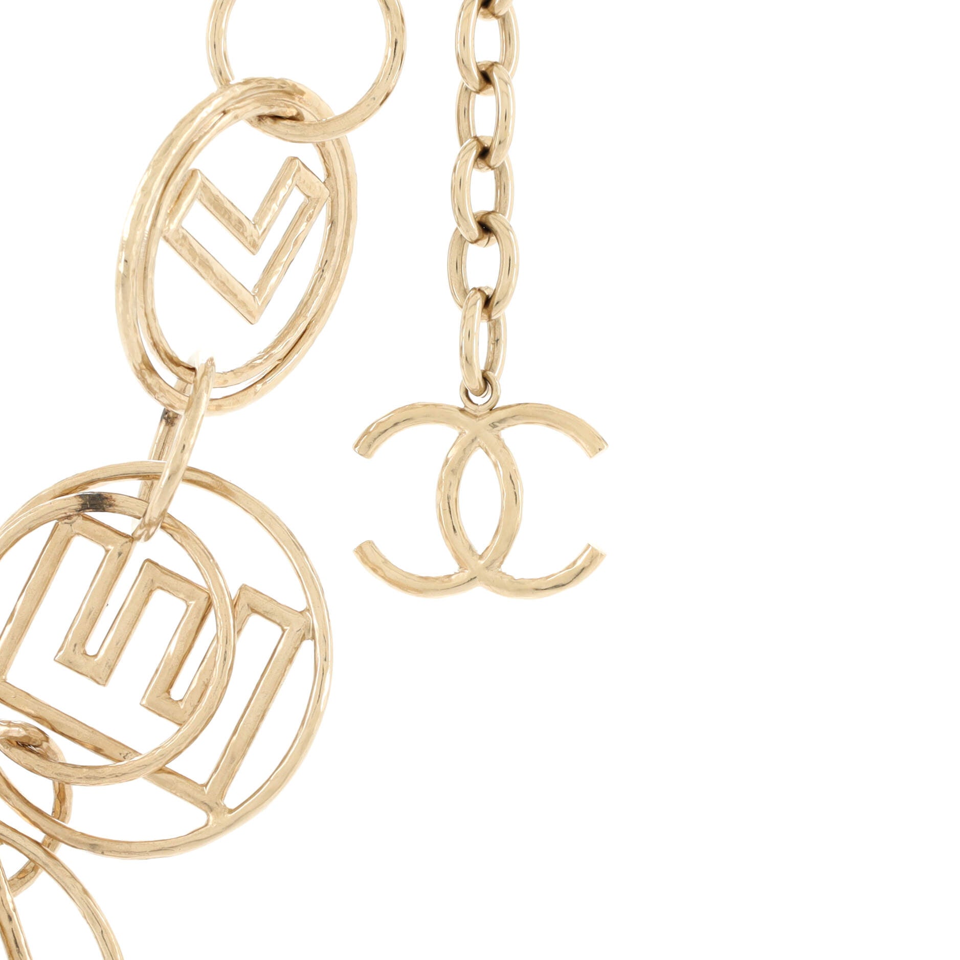 Logo Chain Belt Metal 85