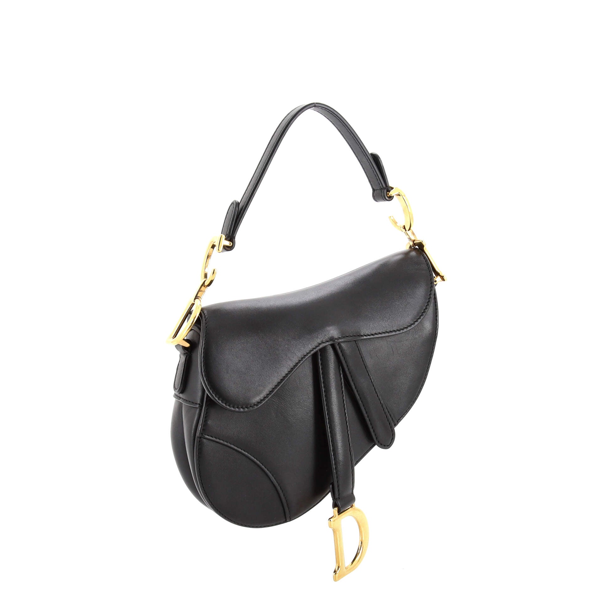 Saddle Handbag Leather Mini