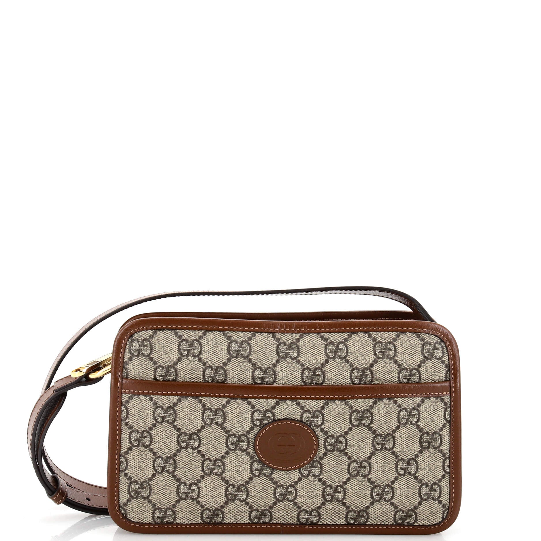 Interlocking G Patch Camera Bag GG Coated Canvas Mini