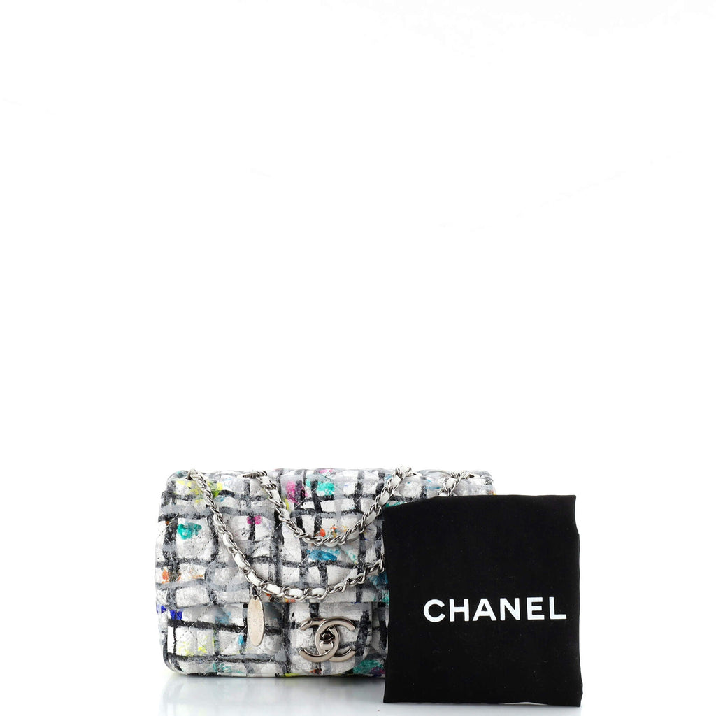 CC Flap Bag Quilted Hand Painted Leather Mini