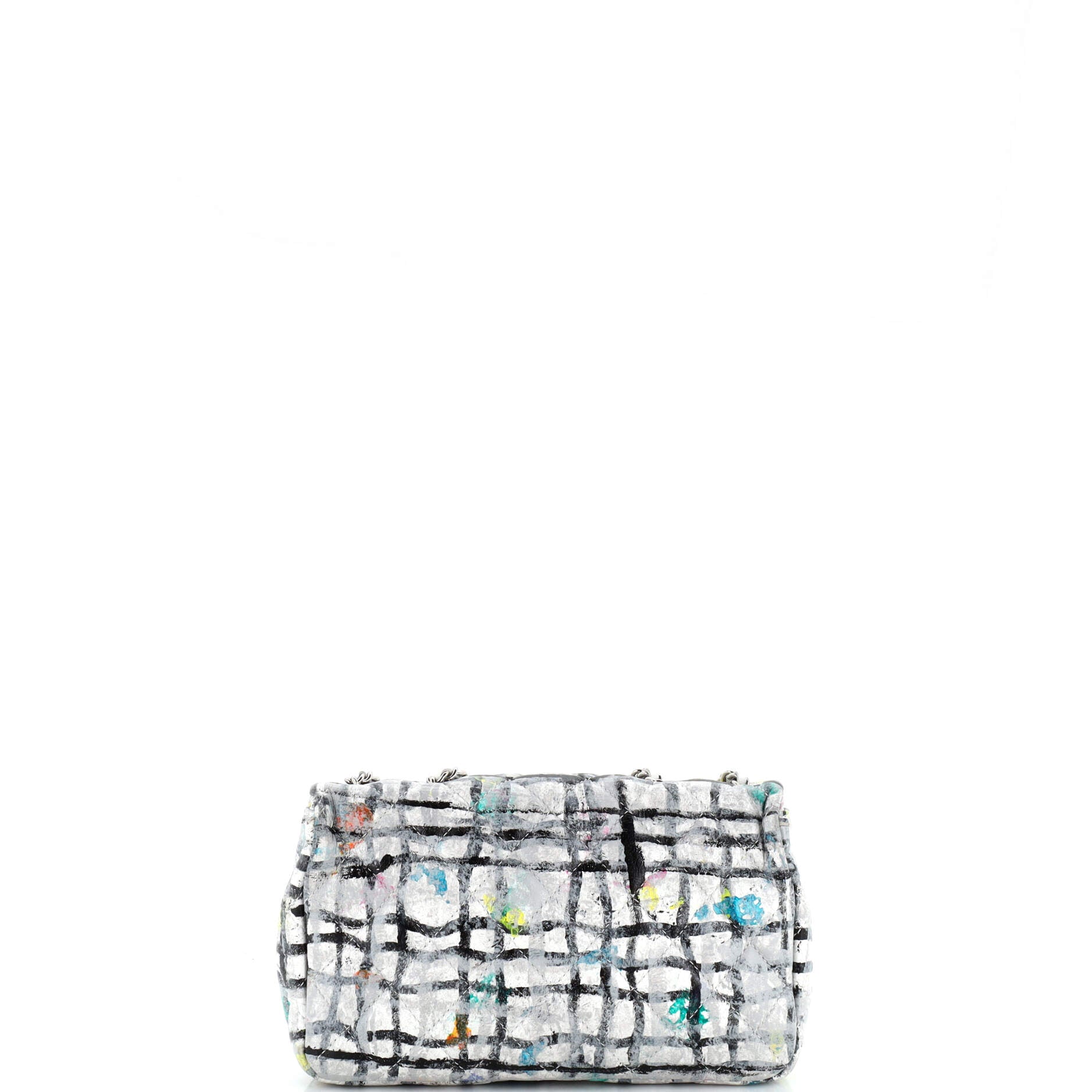 CC Flap Bag Quilted Hand Painted Leather Mini