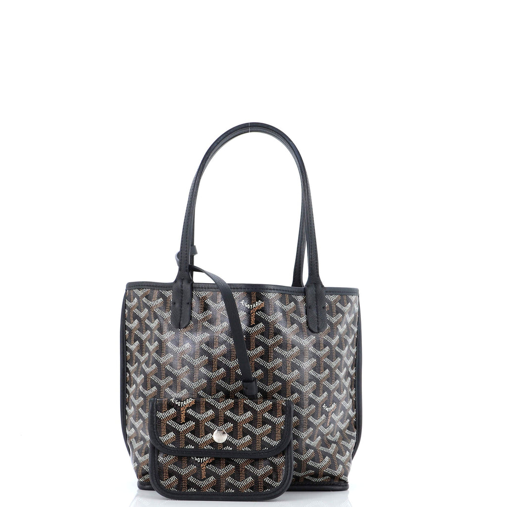 Anjou Reversible Tote Coated Canvas Mini