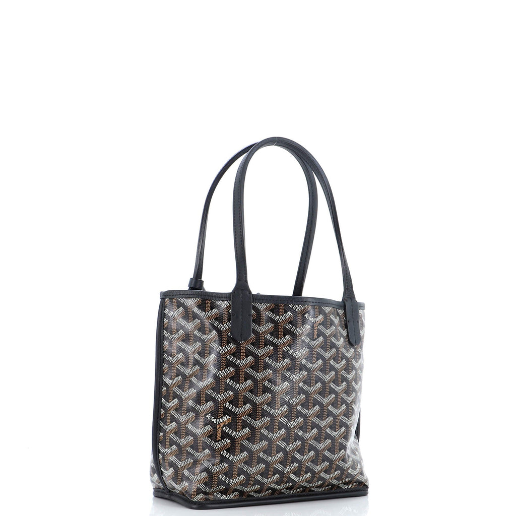 Anjou Reversible Tote Coated Canvas Mini