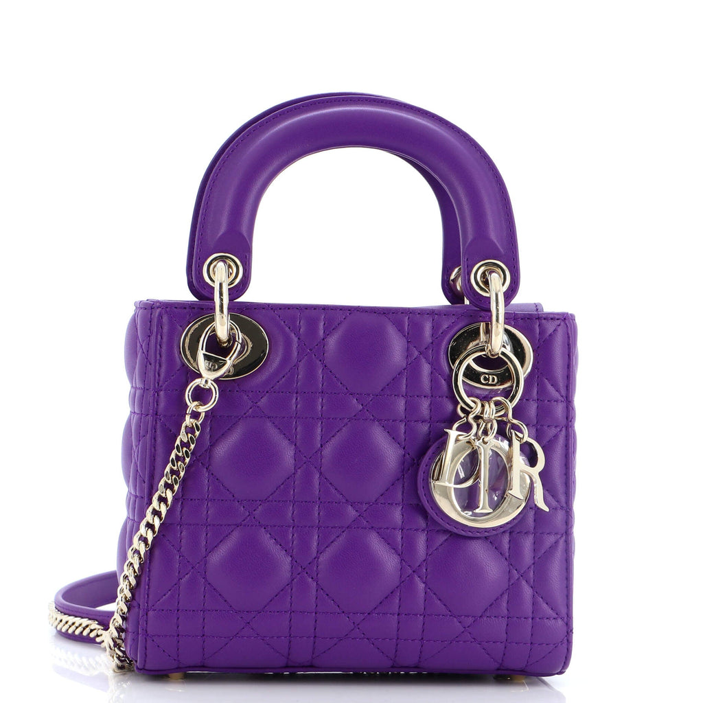 Lady Dior Bag Cannage Quilt Lambskin Mini
