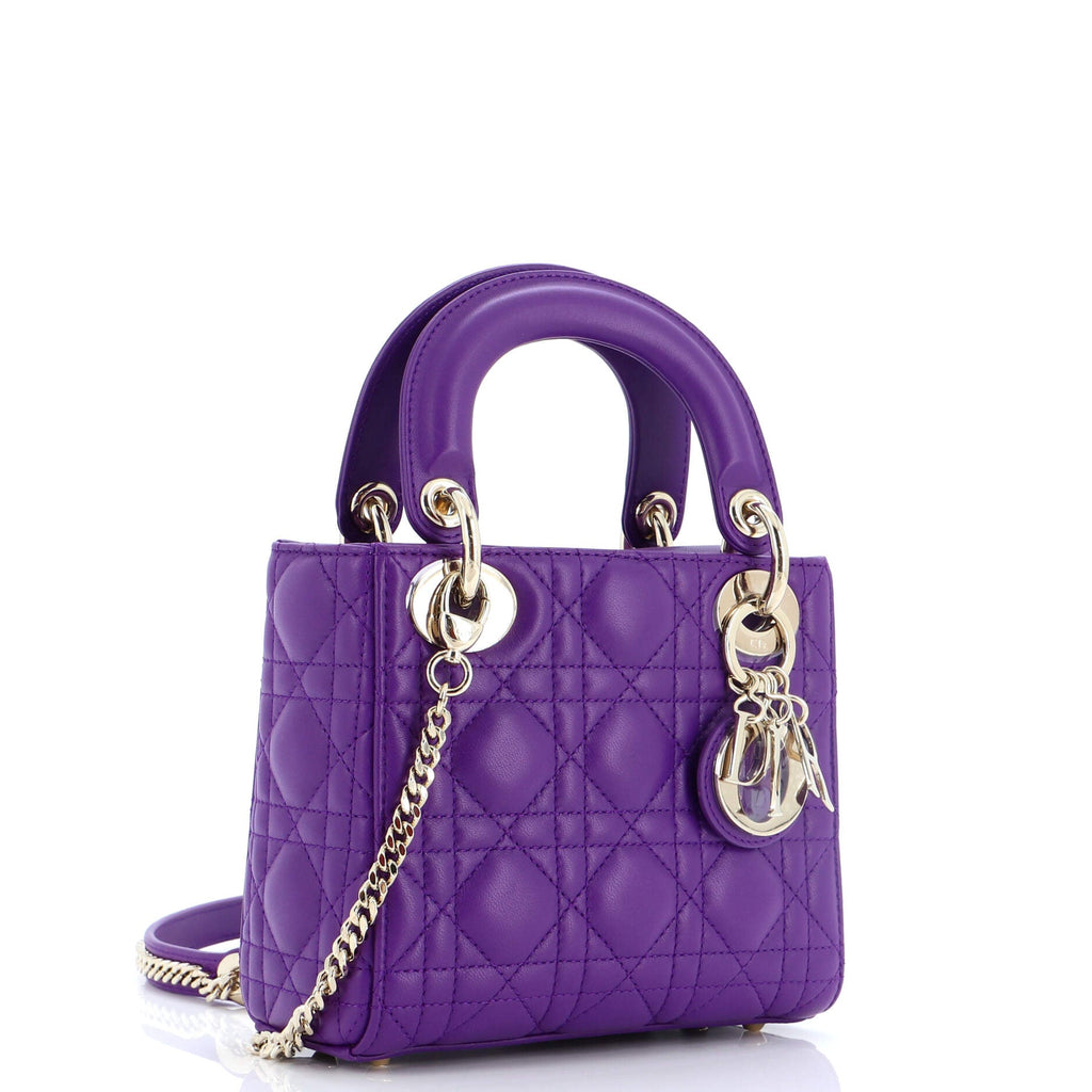 Lady Dior Bag Cannage Quilt Lambskin Mini