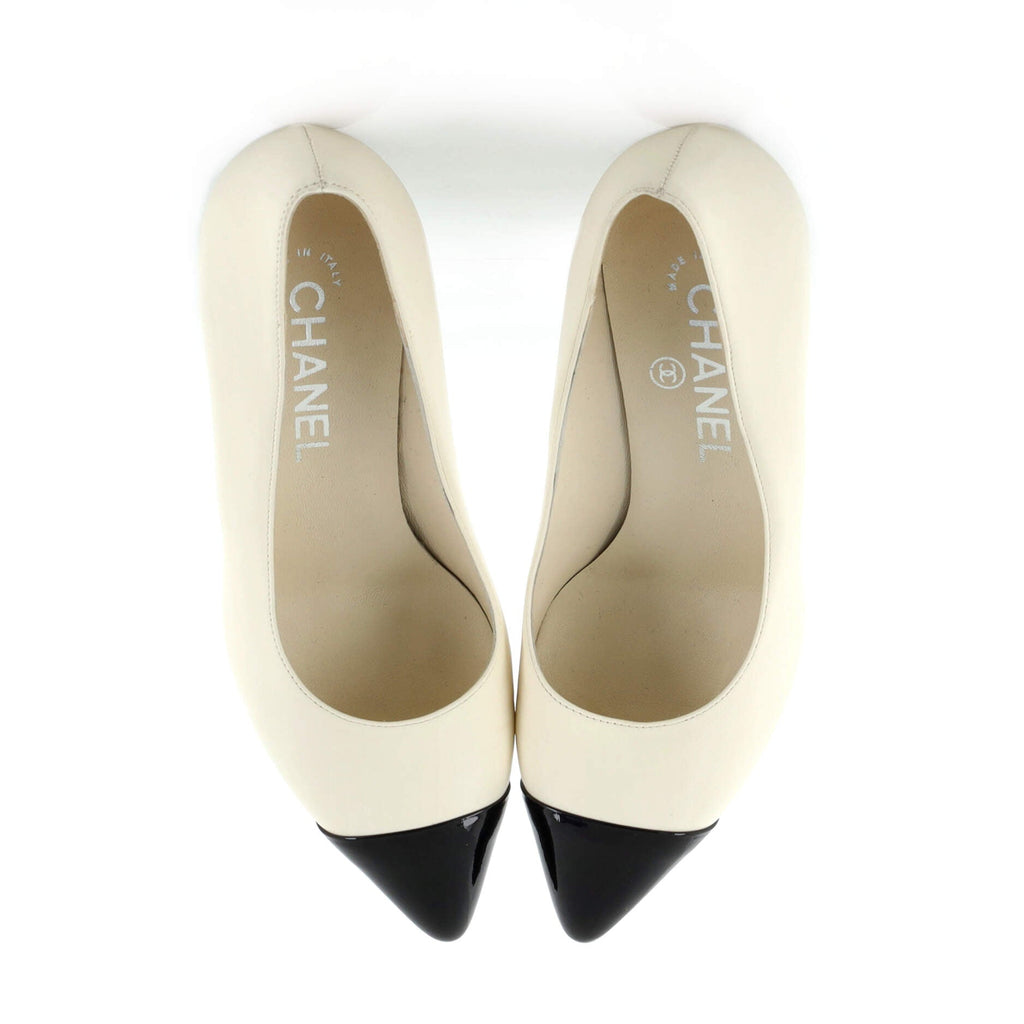 Women's Pearl Heel Pumps Leather