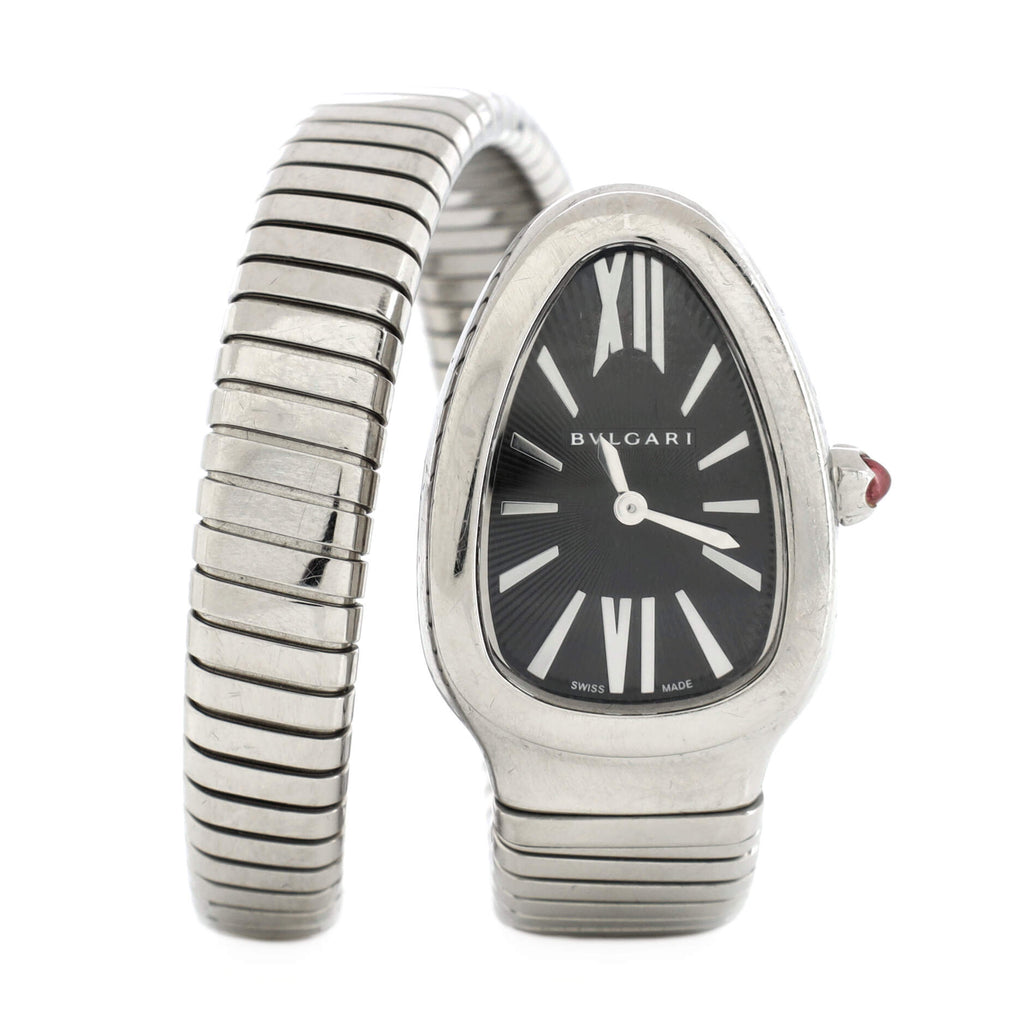 Serpenti Tubogas Single Spiral Quartz Watch Stainless Steel 23