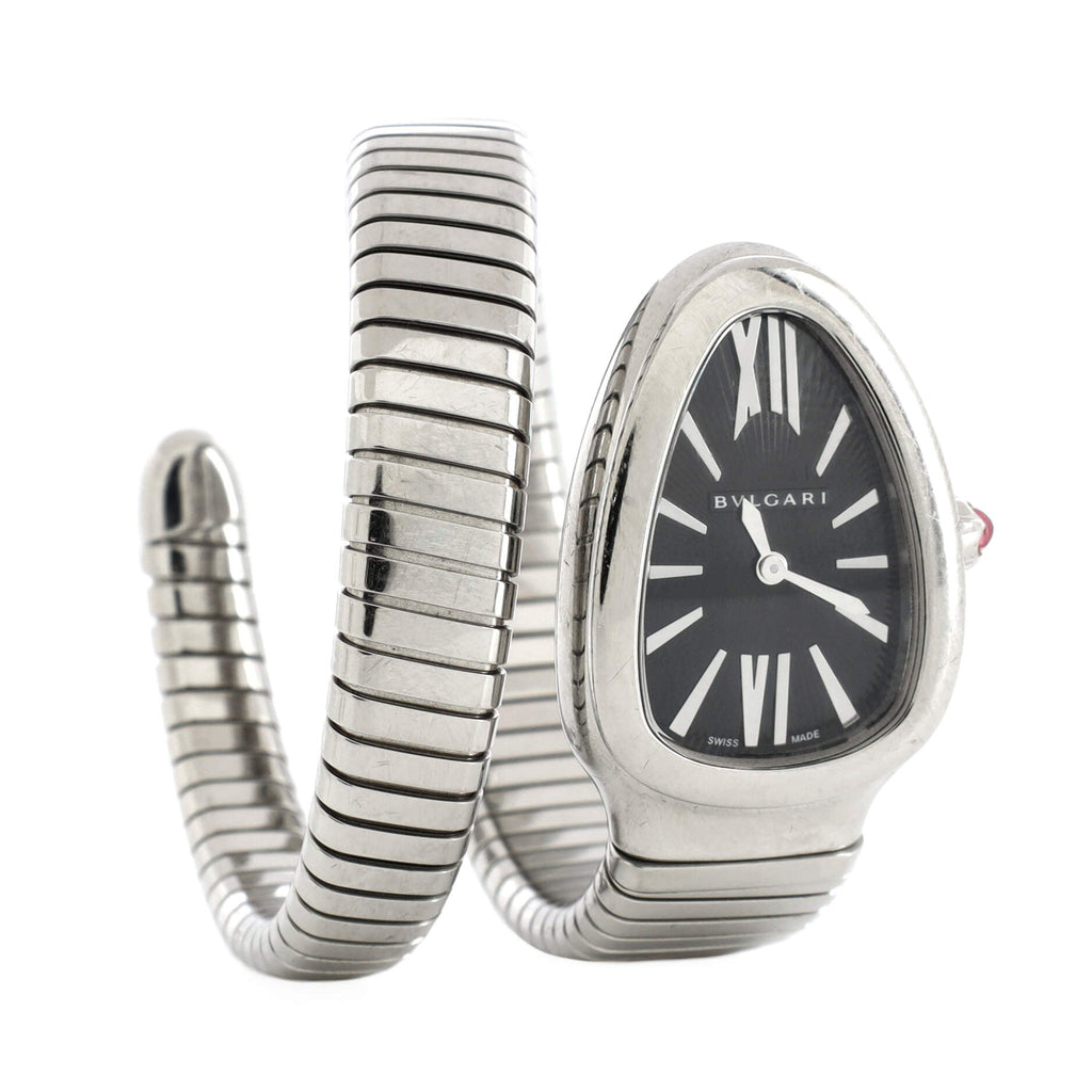 Serpenti Tubogas Single Spiral Quartz Watch Stainless Steel 23