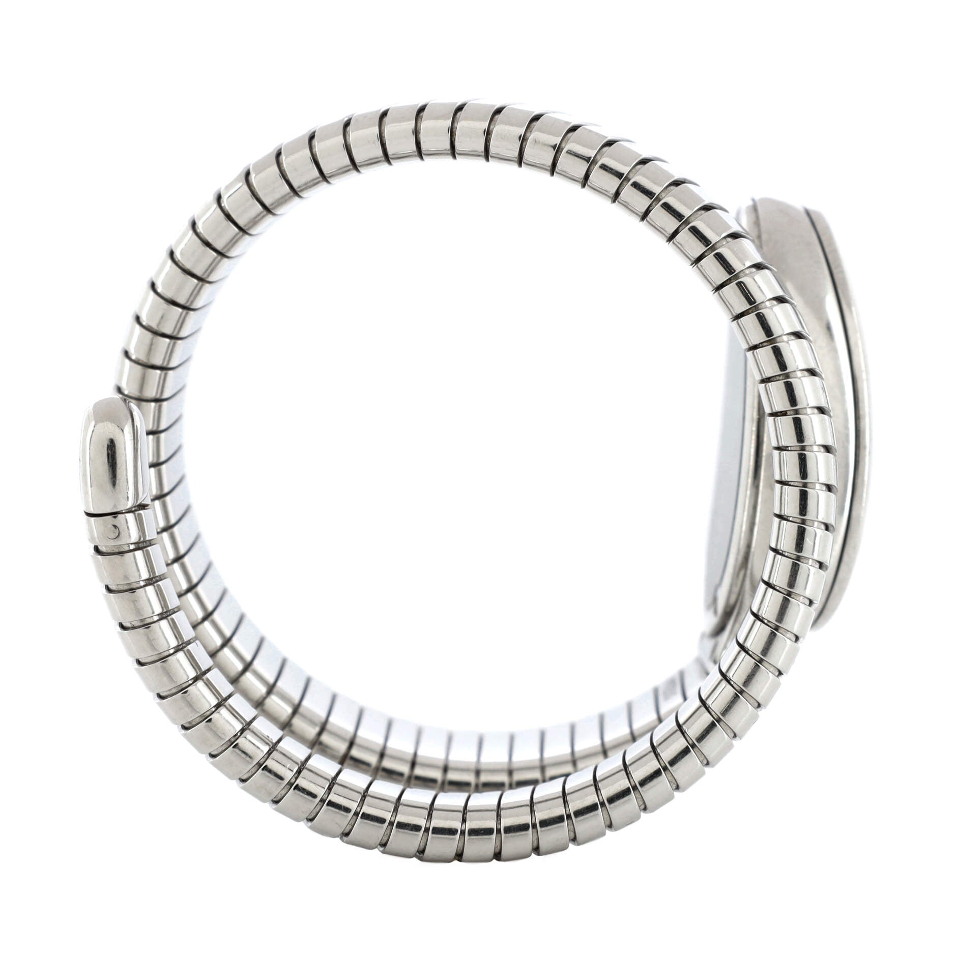 Serpenti Tubogas Single Spiral Quartz Watch Stainless Steel 23