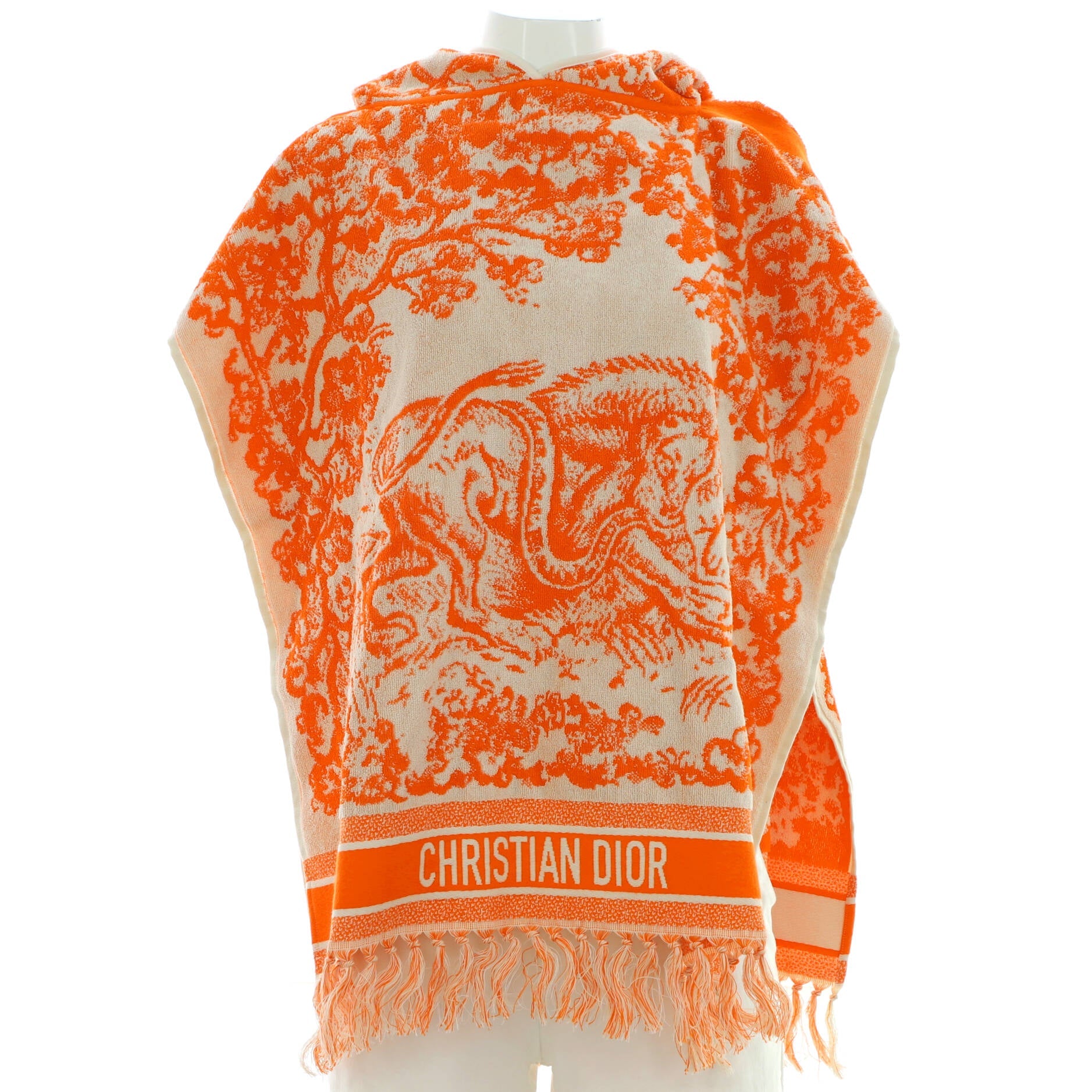 Women's Hooded Logo Poncho Cotton