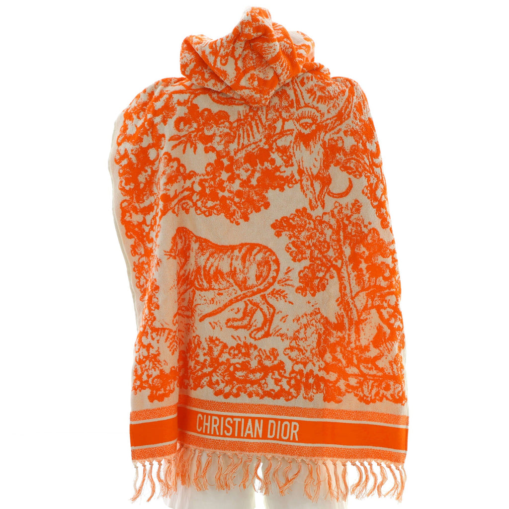 Women's Hooded Logo Poncho Cotton