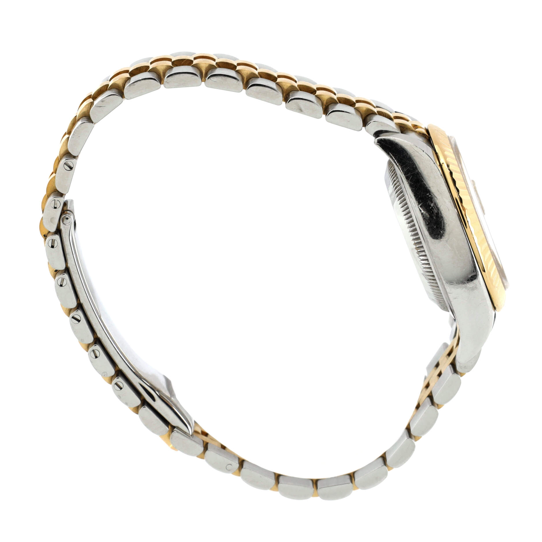 Oyster Perpetual Datejust Automatic Watch Stainless Steel and Yellow Gold with Diamond Markers 28