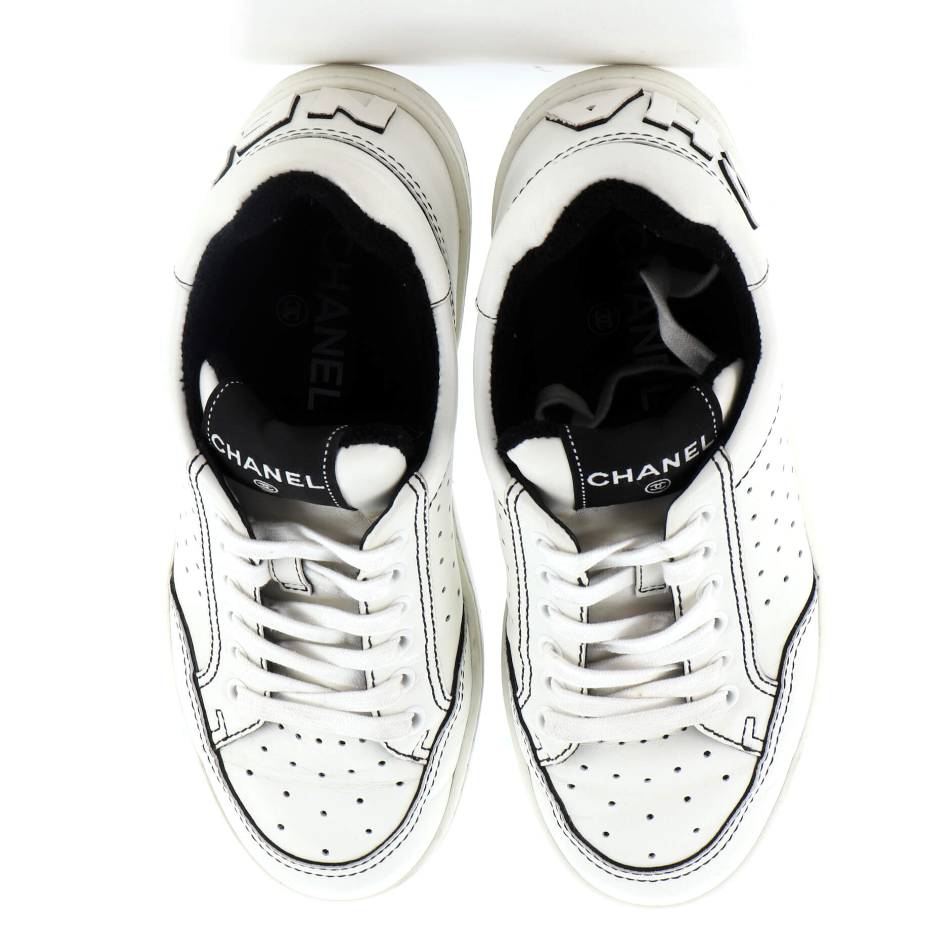 Women's Logo Low-Top Sneakers Leather
