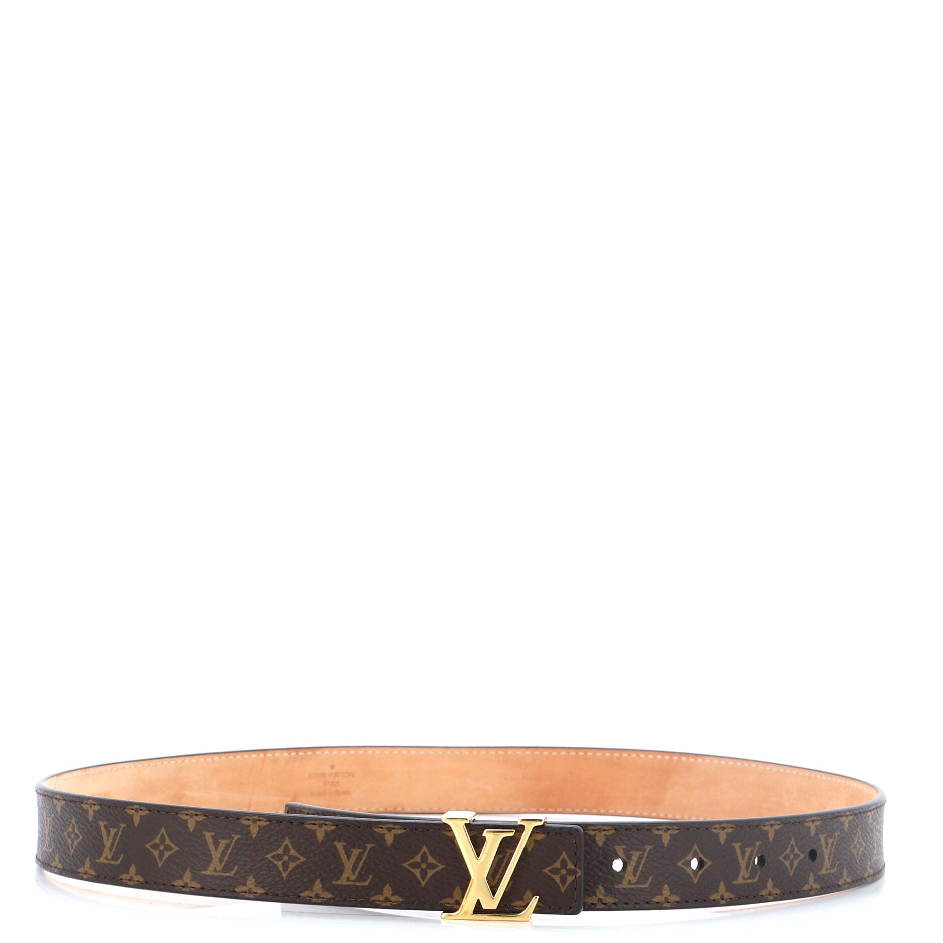 LV Initiales Belt Monogram Canvas Thin 75