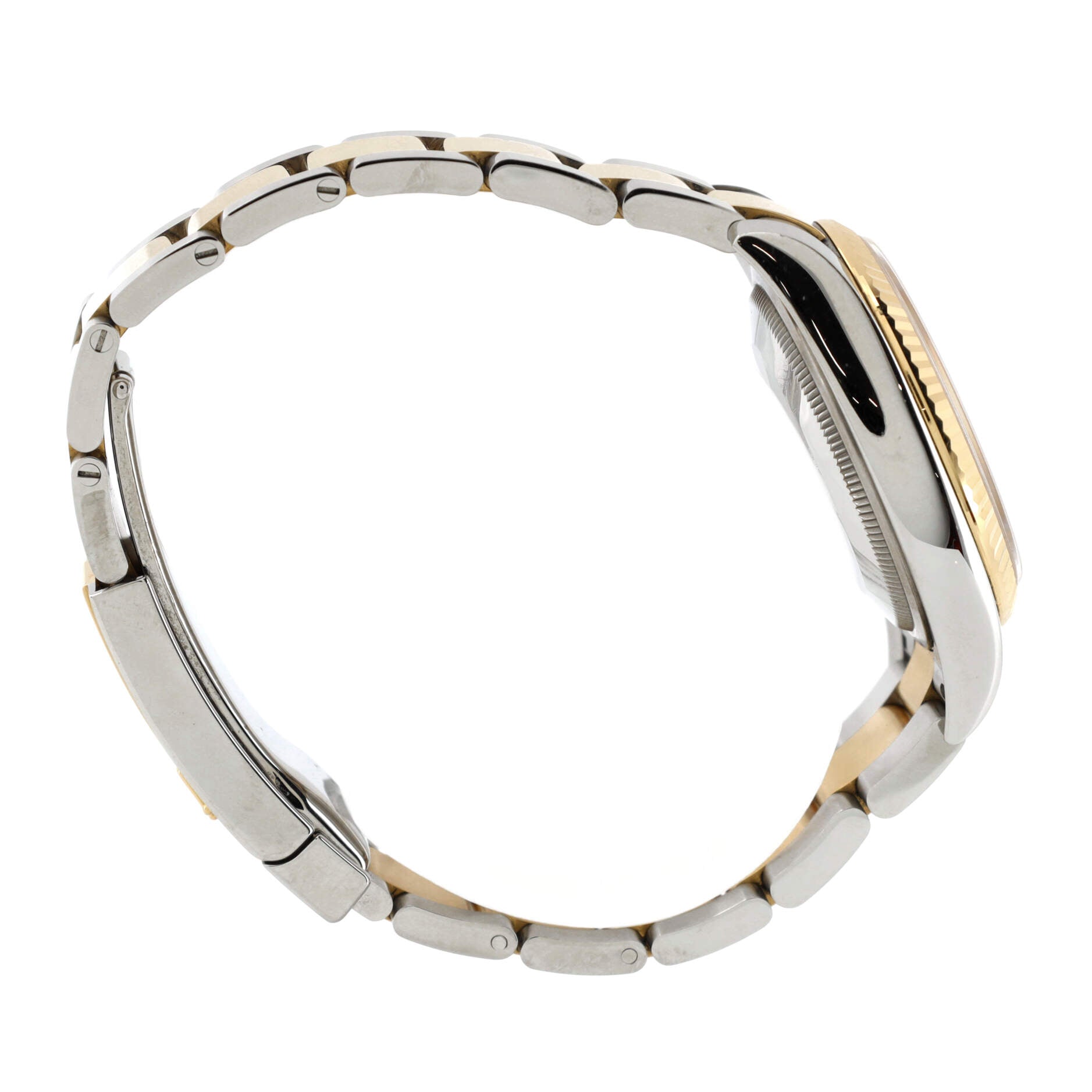 Oyster Perpetual Datejust Automatic Watch Stainless Steel and Yellow Gold with Diamond Markers 36