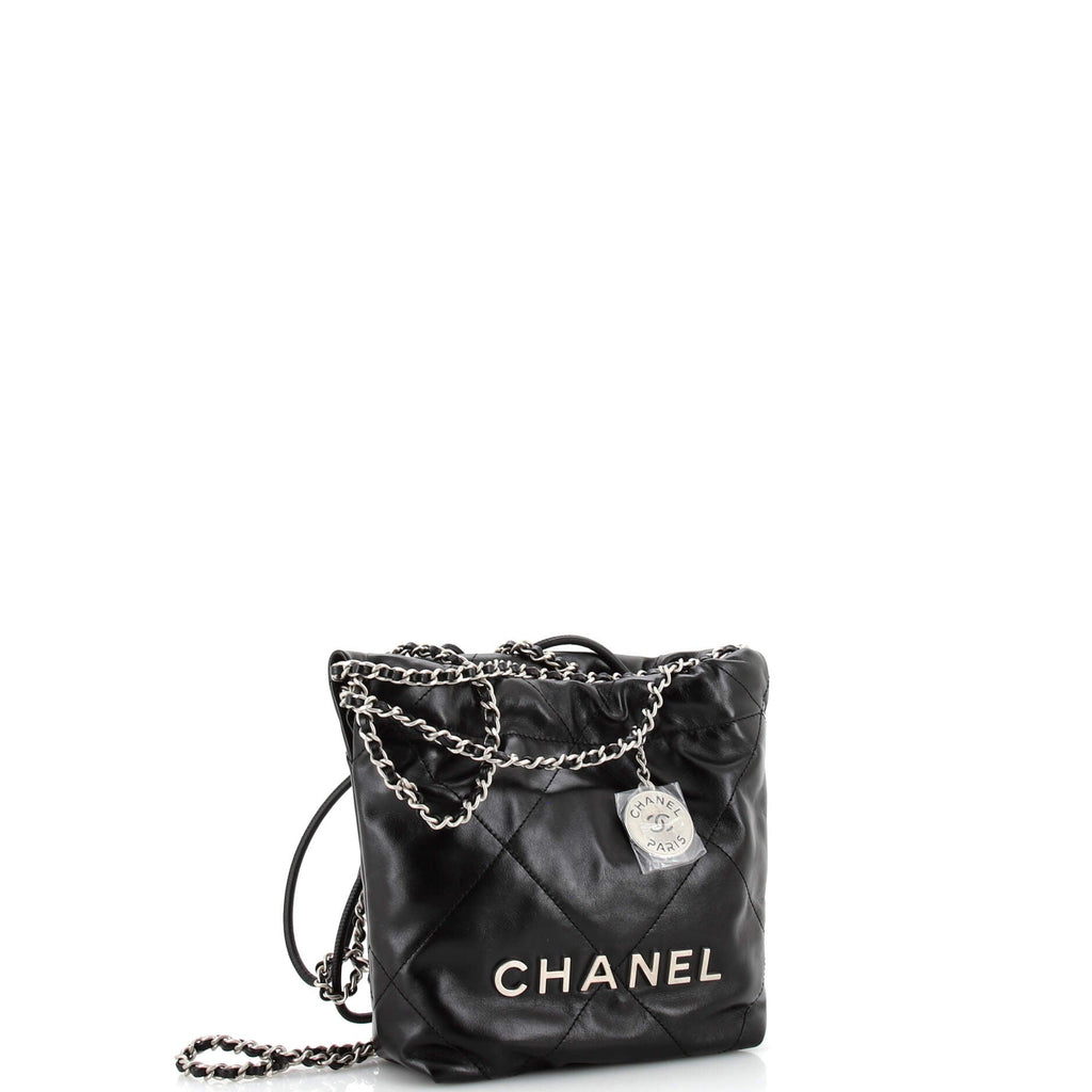22 Chain Hobo Quilted Calfskin Mini