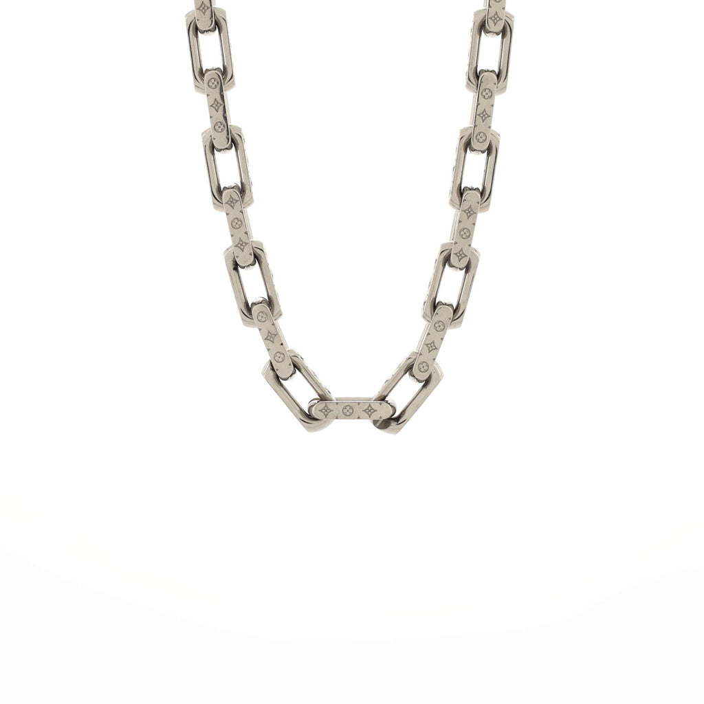 Monogram Chain Necklace Metal