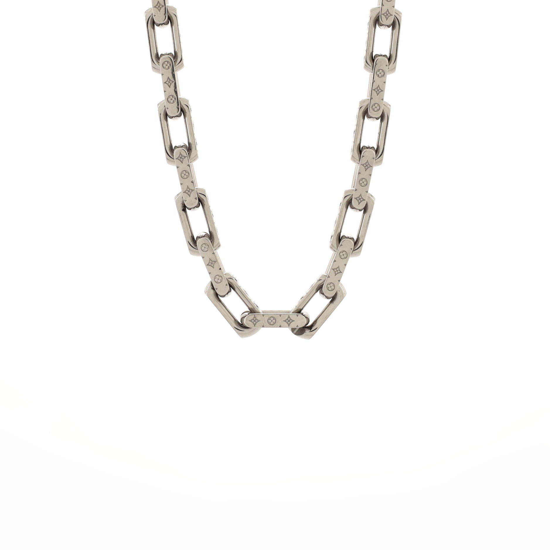 Monogram Chain Necklace Metal