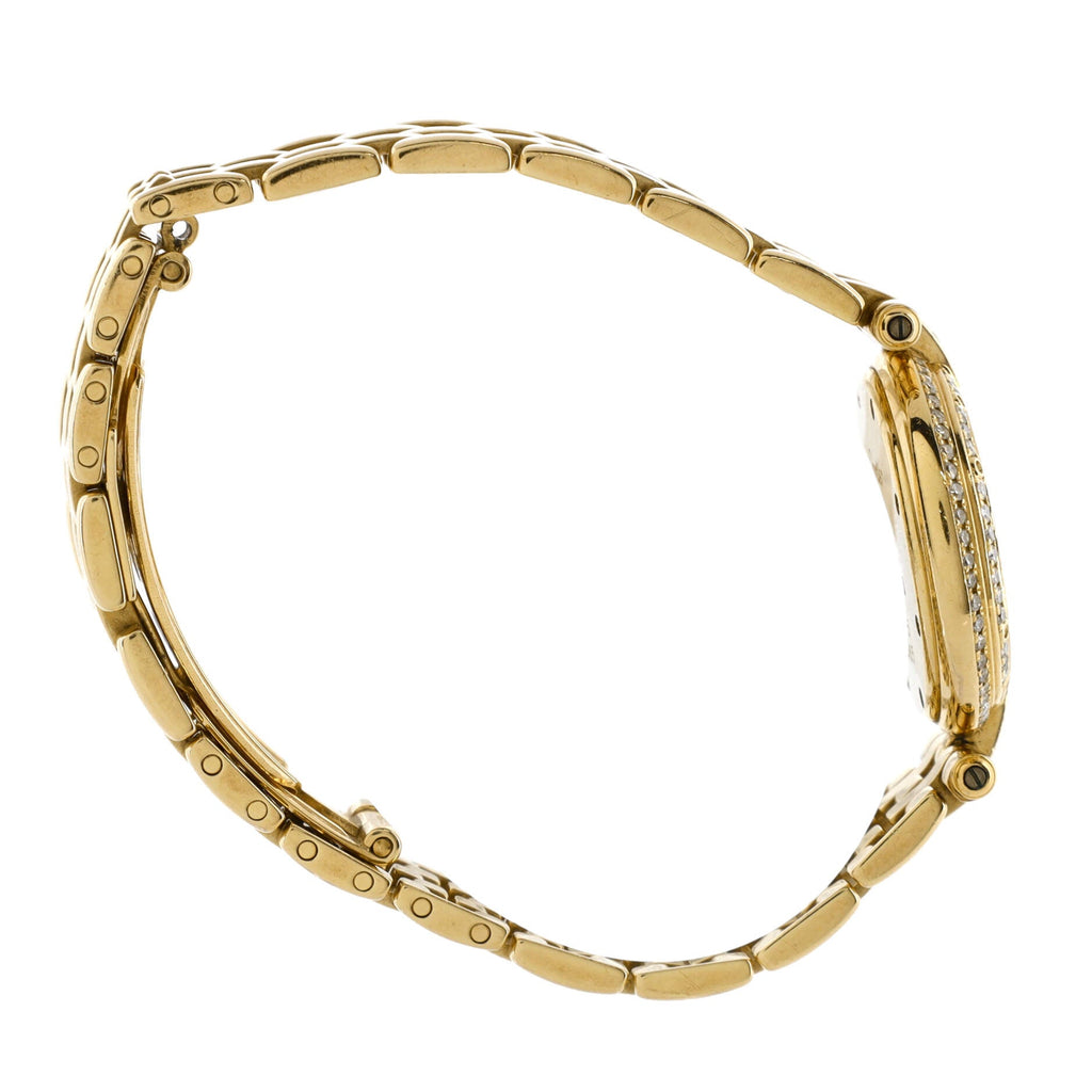 Panthere Vendome Quartz Watch Yellow Gold with Two Row Diamond Bezel 24