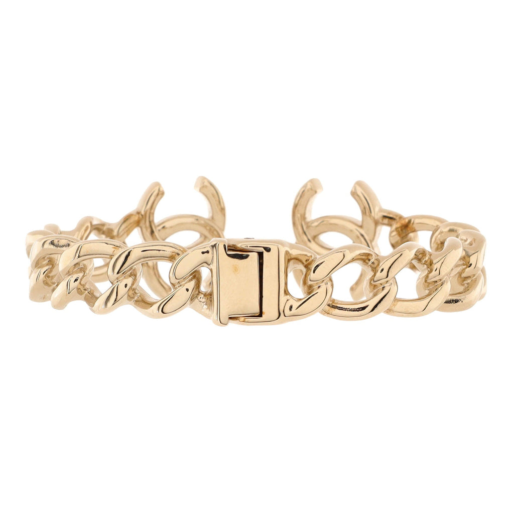 CC Chain Link Cuff Bracelet Metal