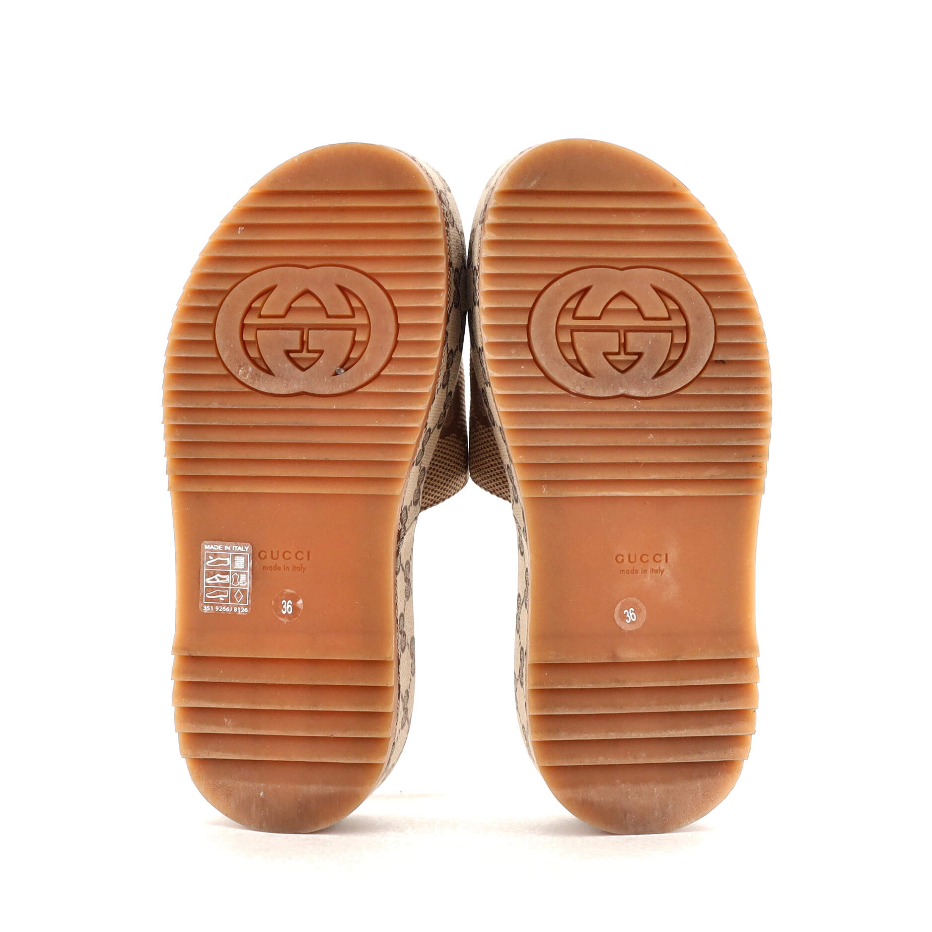 Women's Angelina Platform Slide Sandals GG Canvas