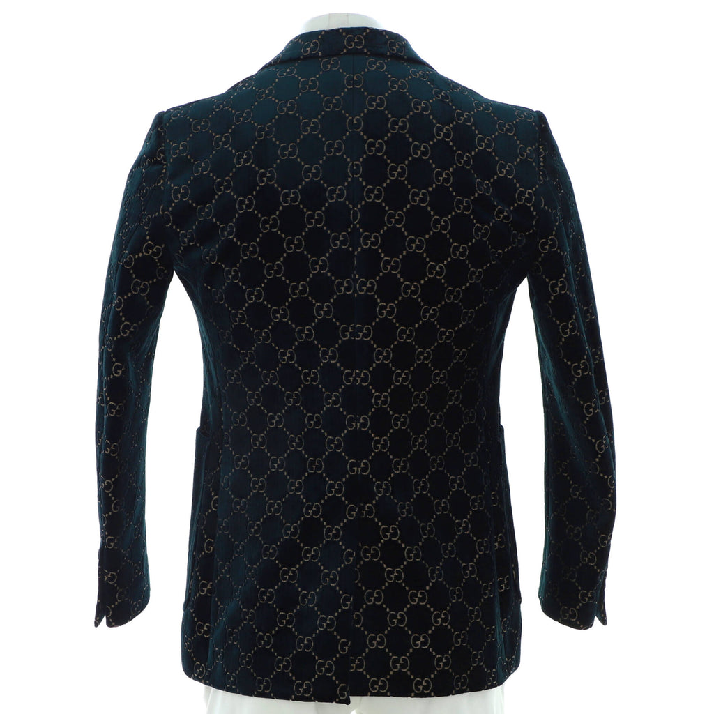 Men's Button Up Blazer GG Velvet