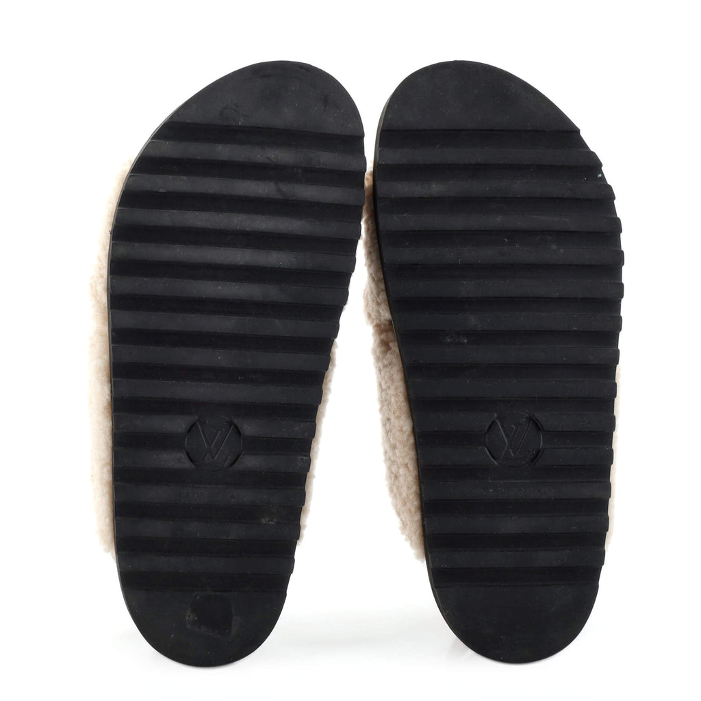 Women's Paseo Comfort Slide Slingback Sandals Shearling with Leather