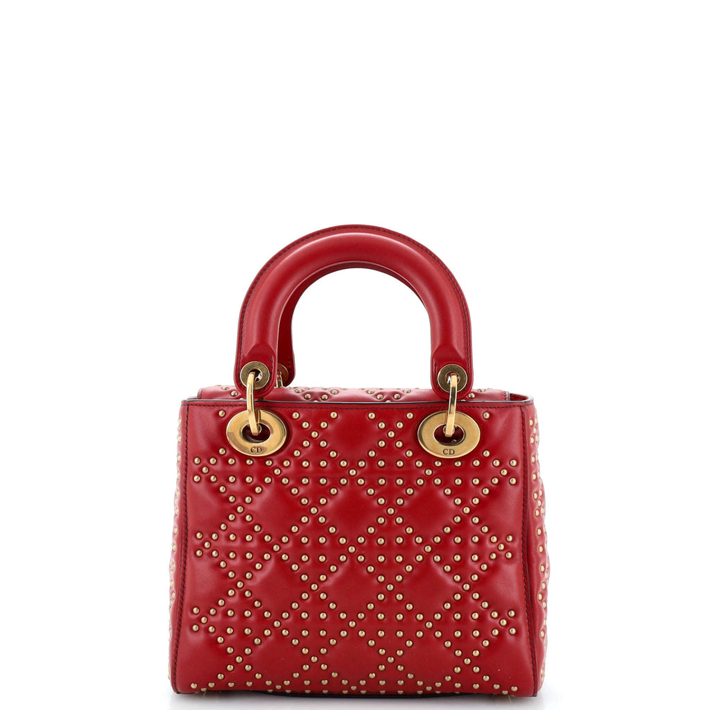 Supple Lady Dior Bag Cannage Studded Lambskin Mini