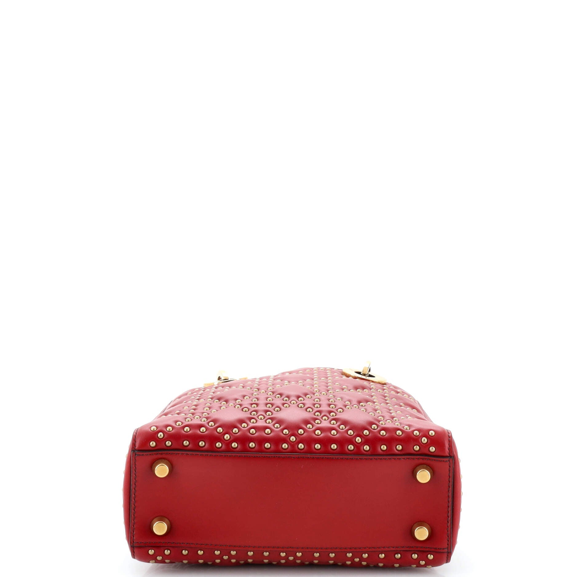 Supple Lady Dior Bag Cannage Studded Lambskin Mini