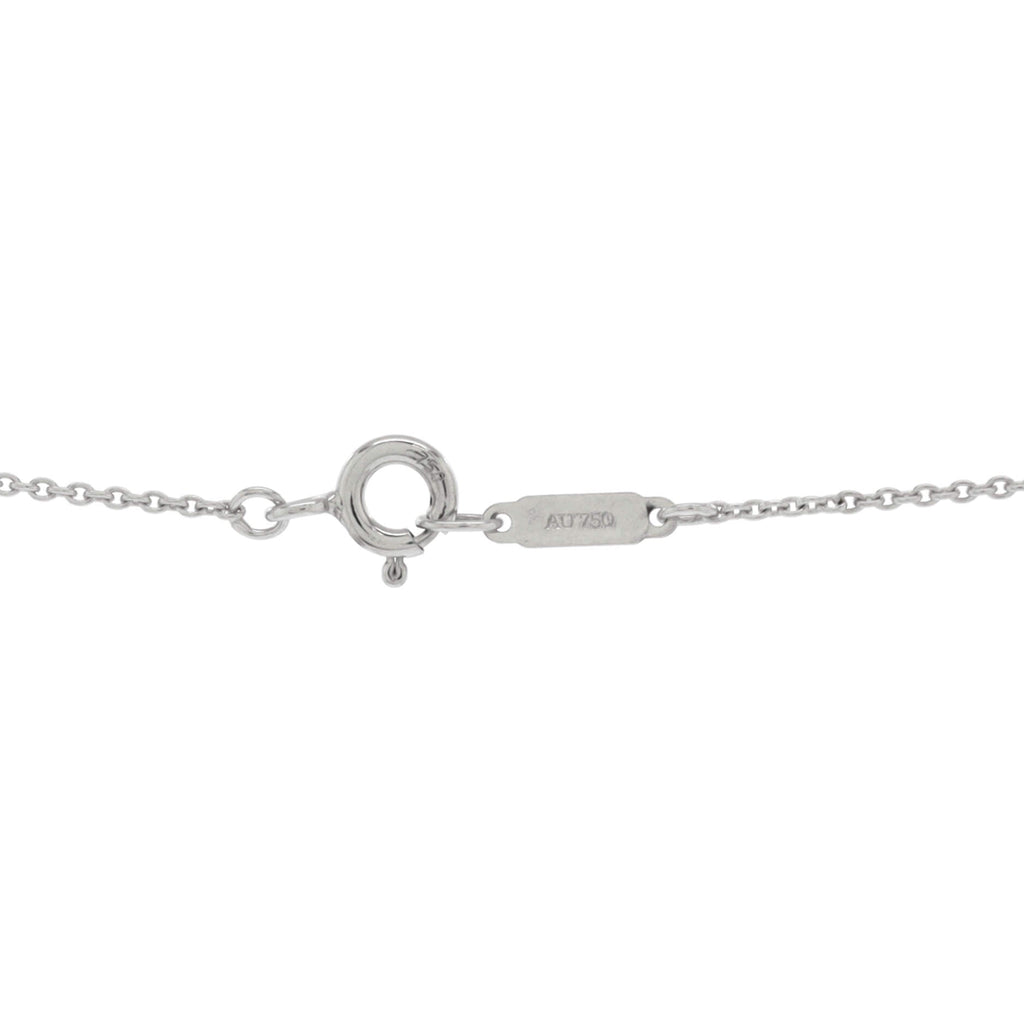 1837 Triple Interlocking Circle Pendant Necklace 18K White Gold and Diamonds