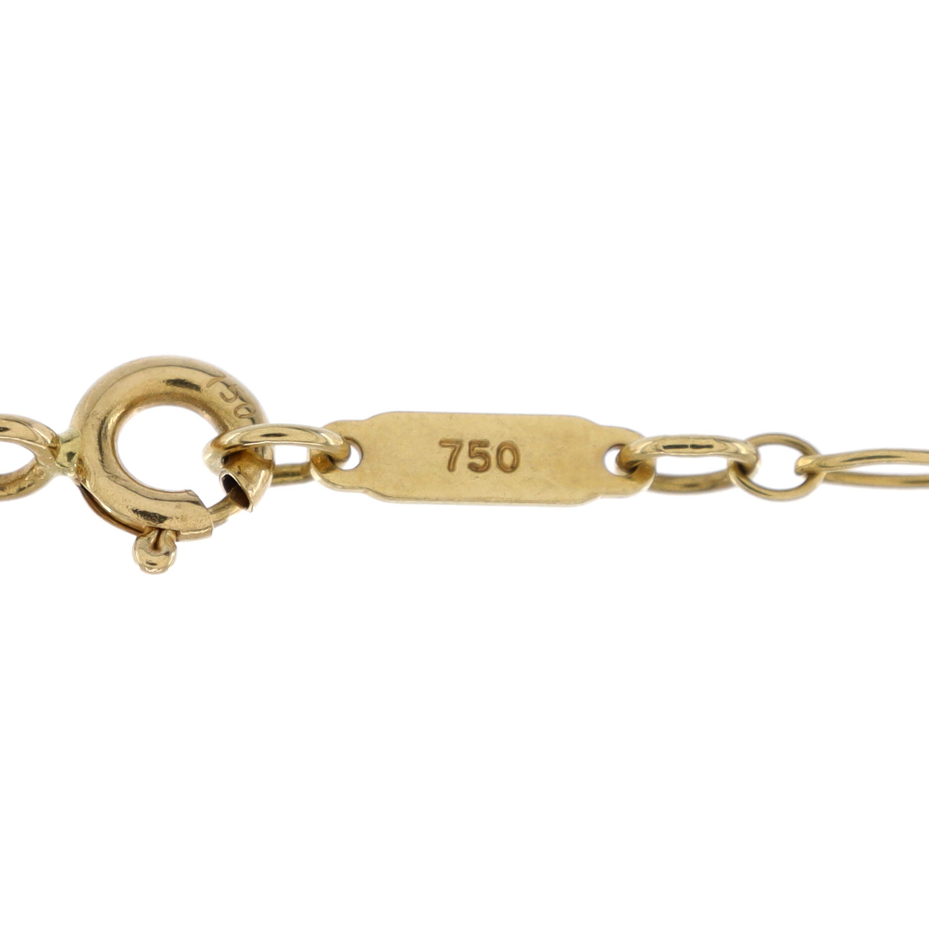 Double Heart Key Pendant Necklace 18K Yellow Gold with Enamel