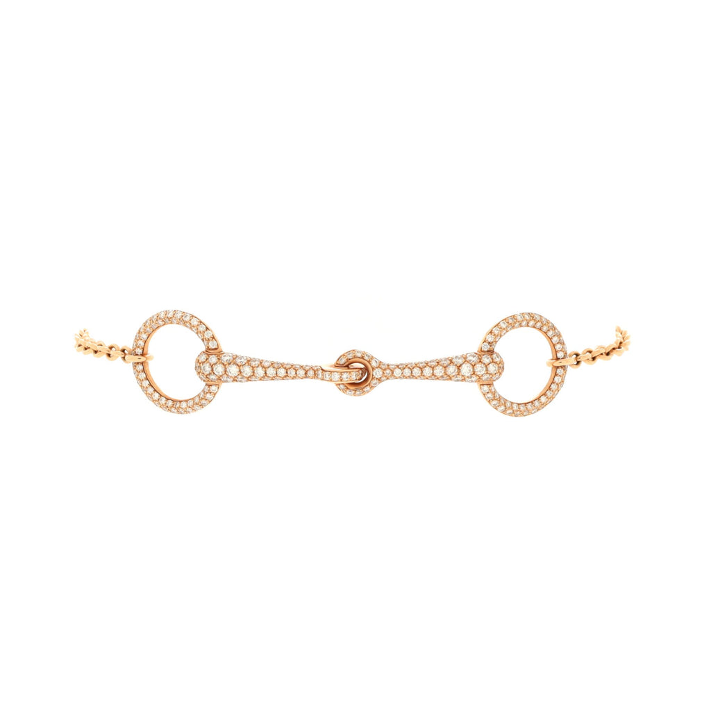 Filet d'Or Bracelet 18K Rose Gold and Diamonds Very Small
