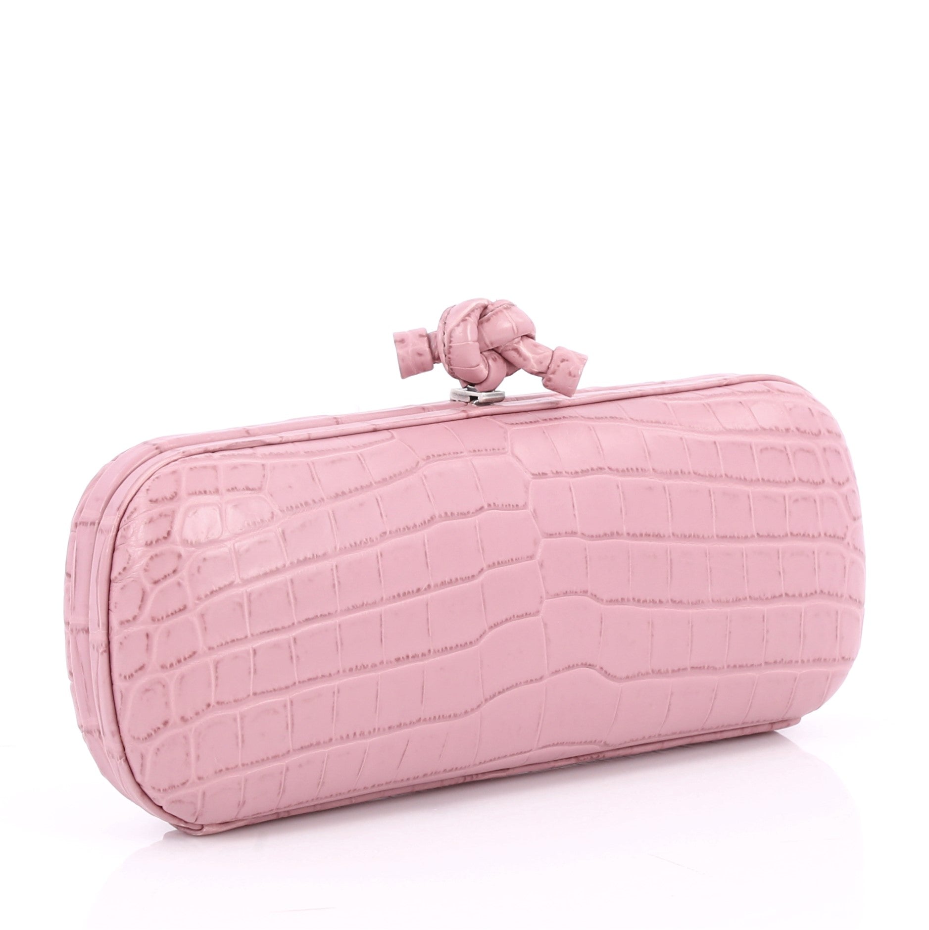 Box Knot Clutch Crocodile Long