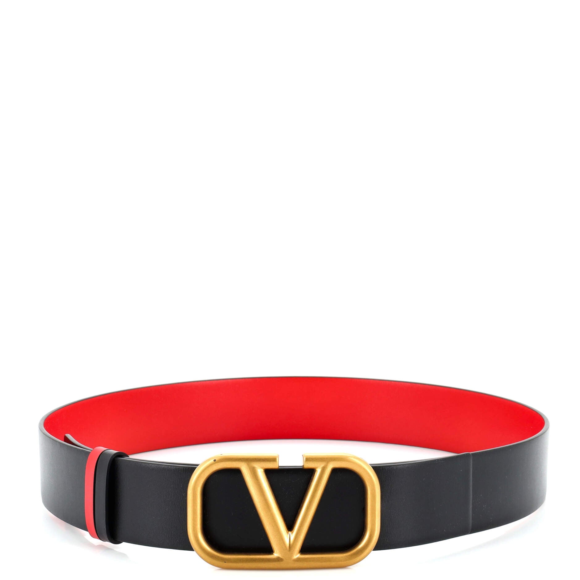 VLogo Reversible Belt Leather Wide 90