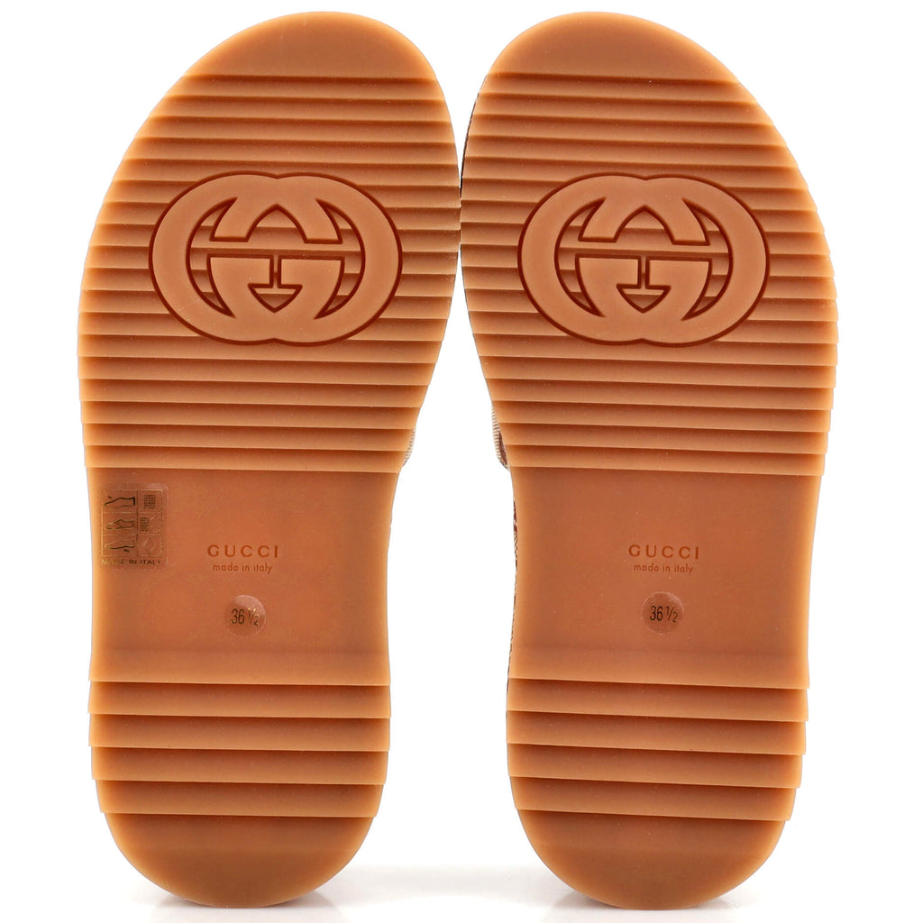 Women's Angelina Platform Slide Sandals GG Canvas