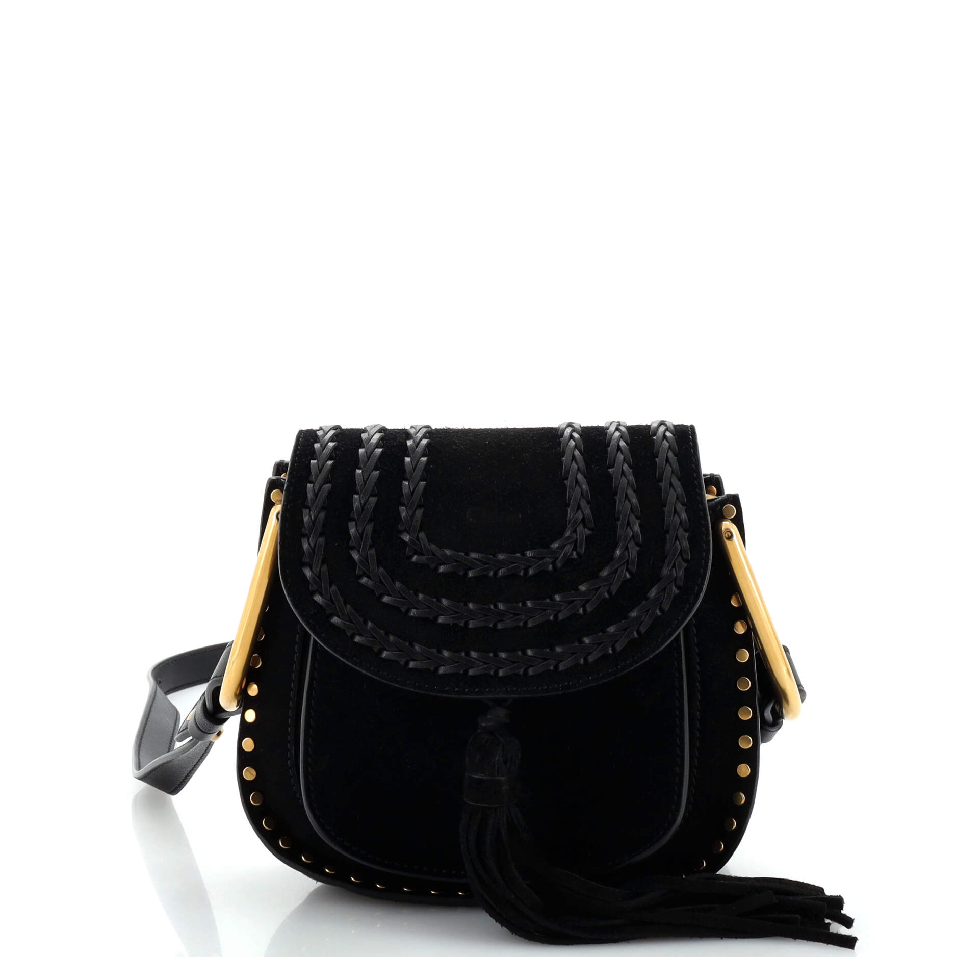 Hudson Handbag Whipstitch Suede Mini