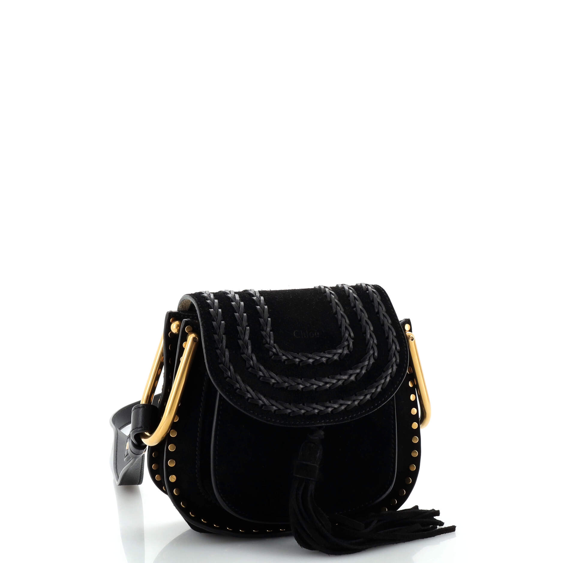 Hudson Handbag Whipstitch Suede Mini