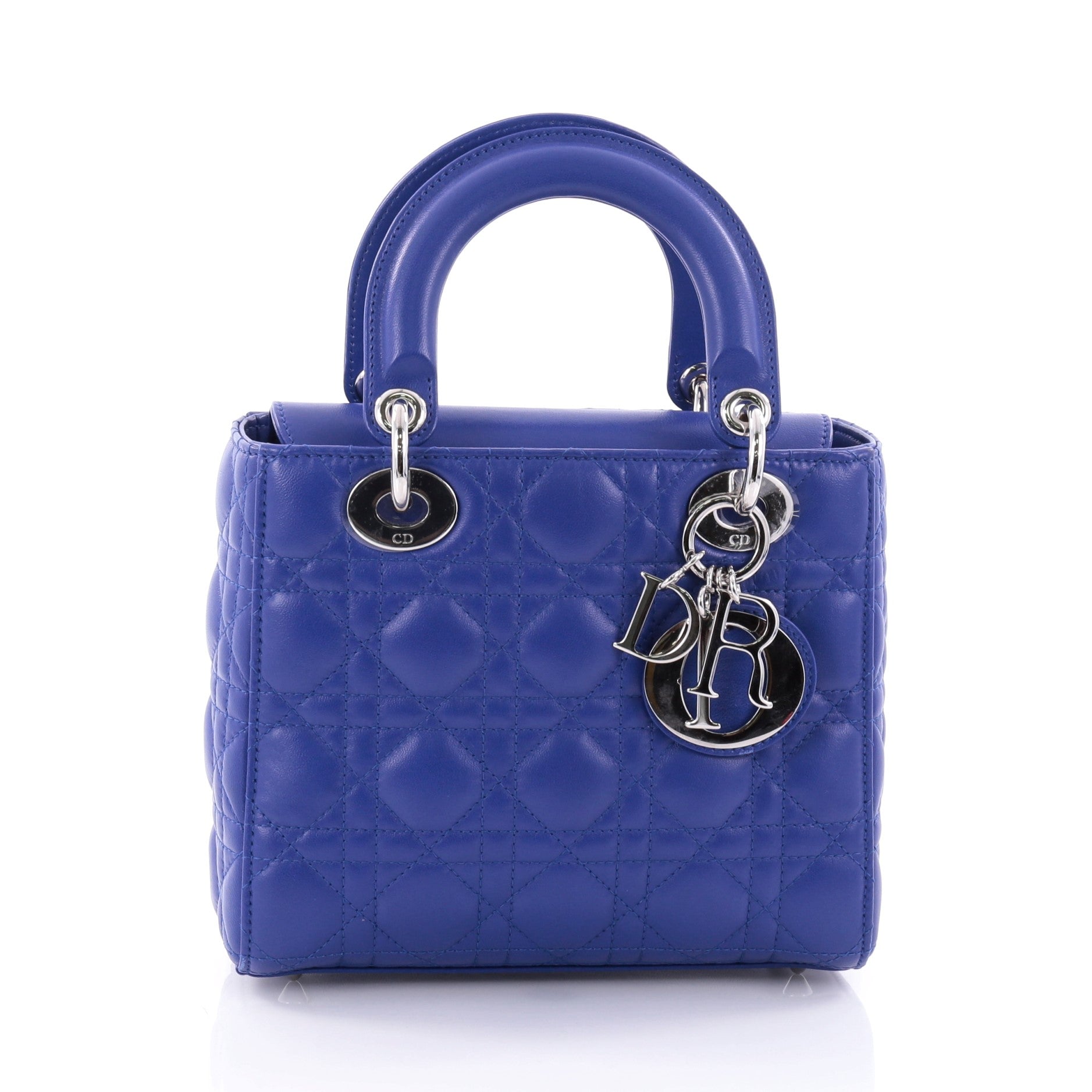 Lady Dior Handbag Cannage Quilt Lambskin Mini