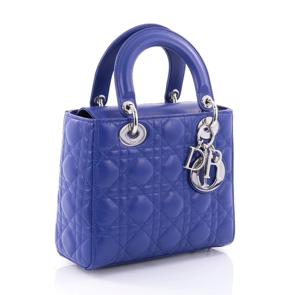 Lady Dior Handbag Cannage Quilt Lambskin Mini