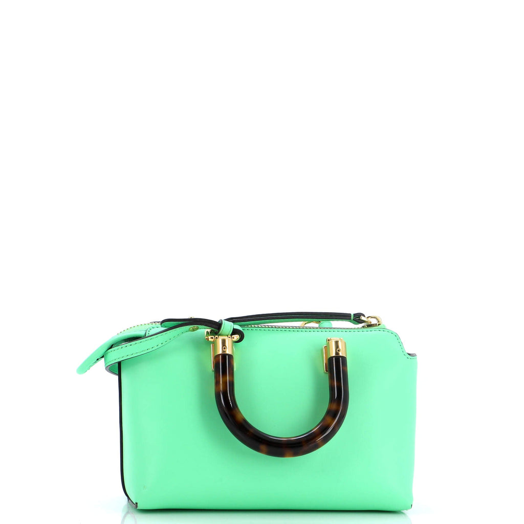 Logo By The Way Top Handle Bag Embossed Leather Mini