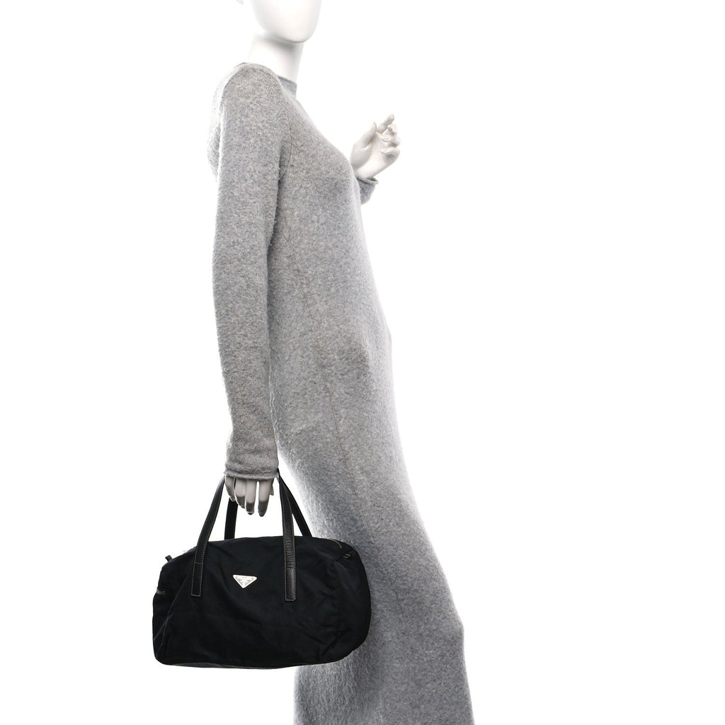 Tessuto Nylon Semitracolla Shoulder Bag Black