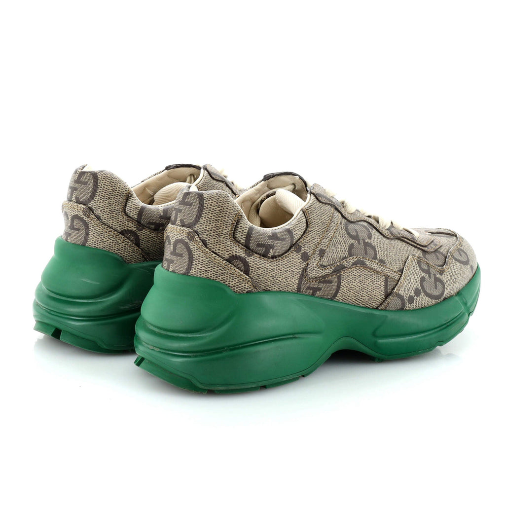 Rhyton Sneakers Jumbo GG Coated Canvas